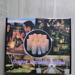 Indoor/Outdoor Flameless Candles Set